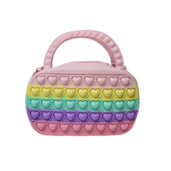 Pop It tasje pastel regenboog