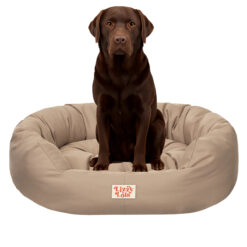 Lizzy & Lola - Amazy Hondenmand XL – Waterdicht & Ergonomisch – 100 x 70 cm - Beige
