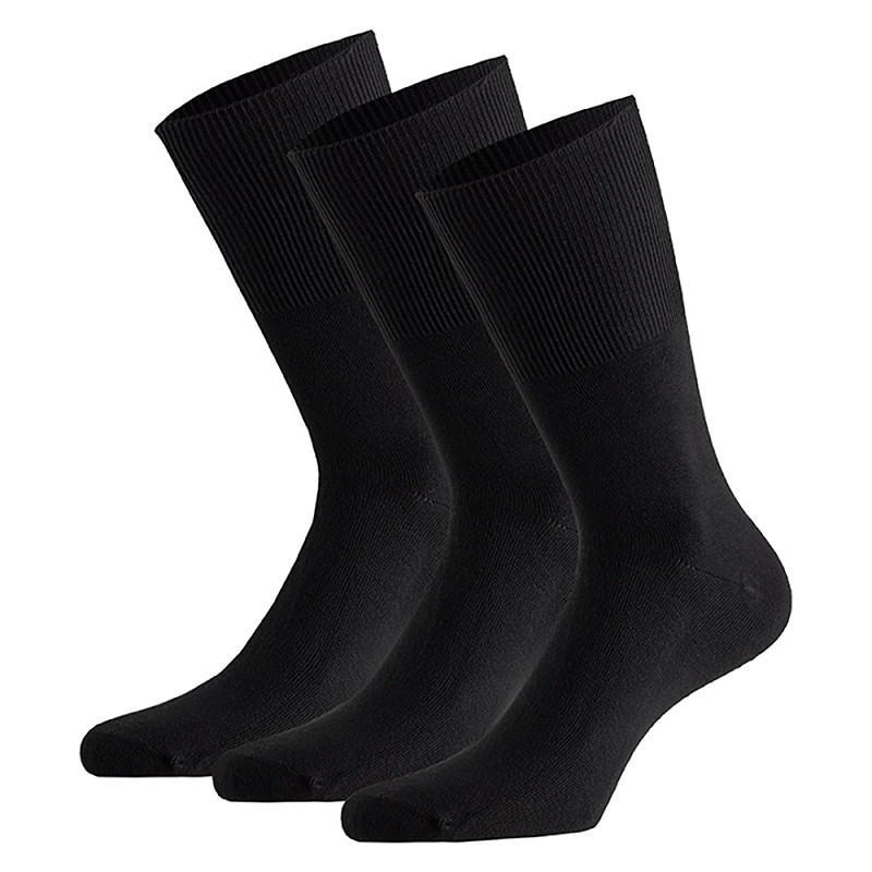 Apollo modal antipress sokken - Zwarte compressie sokken - 3 Paar - Maat 35/38