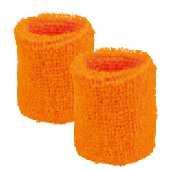 Alternative view of Zweetband set - Hoofdband en 2 polsbandjes - Neon oranje