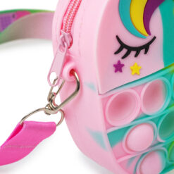 Alternative view of Pop It Unicorn Tasje - Rond - Speel- en Opbergtasje voor Kinderen