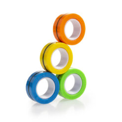 Alternative view of Magnetische ringen fidget toy met RPET opbergzakje 5-delig