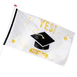 Alternative view of Geslaagd vlag Yes! You did it - Polyester - 90 x 150 cm