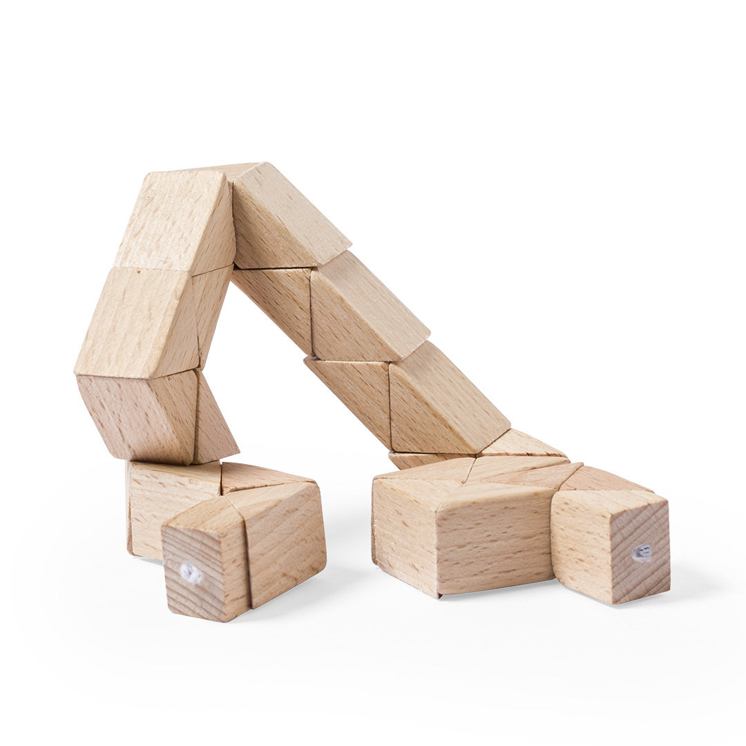 Puzzel Speelgoed - Behendigheidsspel hout in opbergzakje - Afbeelding 6