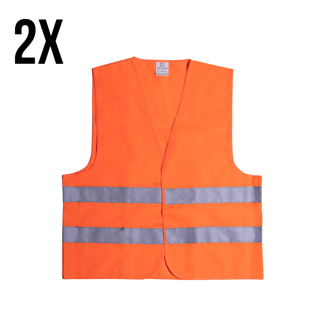 Veiligheidshesje oranje - 2 stuks
