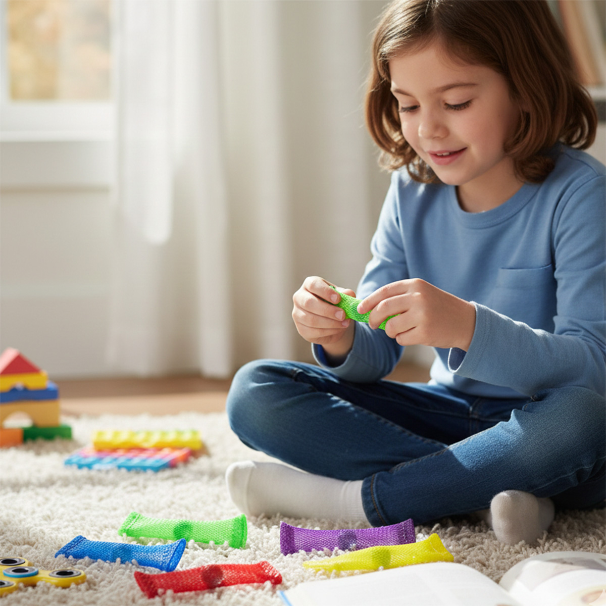 Mesh en Marble Fidget Toy - Sensorisch Speelgoed - Anti-Stress Friemel Speeltjes - Afbeelding 2
