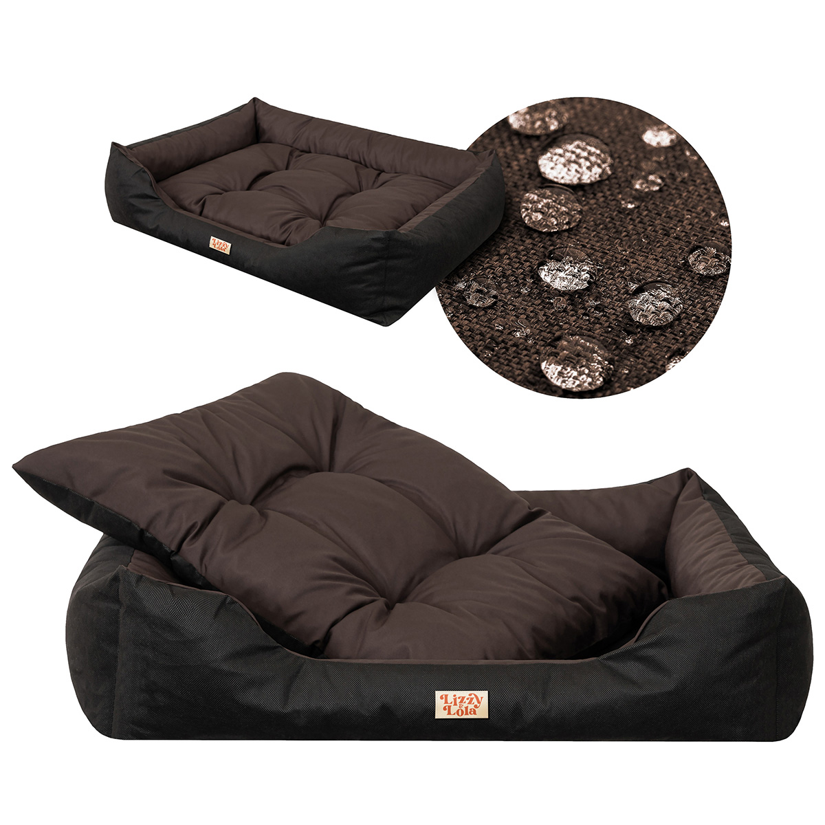 Lizzy & Lola - Hondenmand Toppy M - Brown – 67 x 54 cm - Afbeelding 2