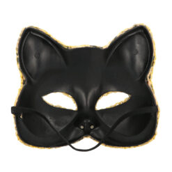 Alternative view of Cheetah masker met elastieken sluiting - Dierenmasker - Bruin