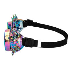 Alternative view of Caleidoscoopbril zilver - Partybril met spikes