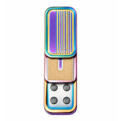 Alternative view of Metalen fidget slider - Fidget toy - Met opbergetui - Regenboog