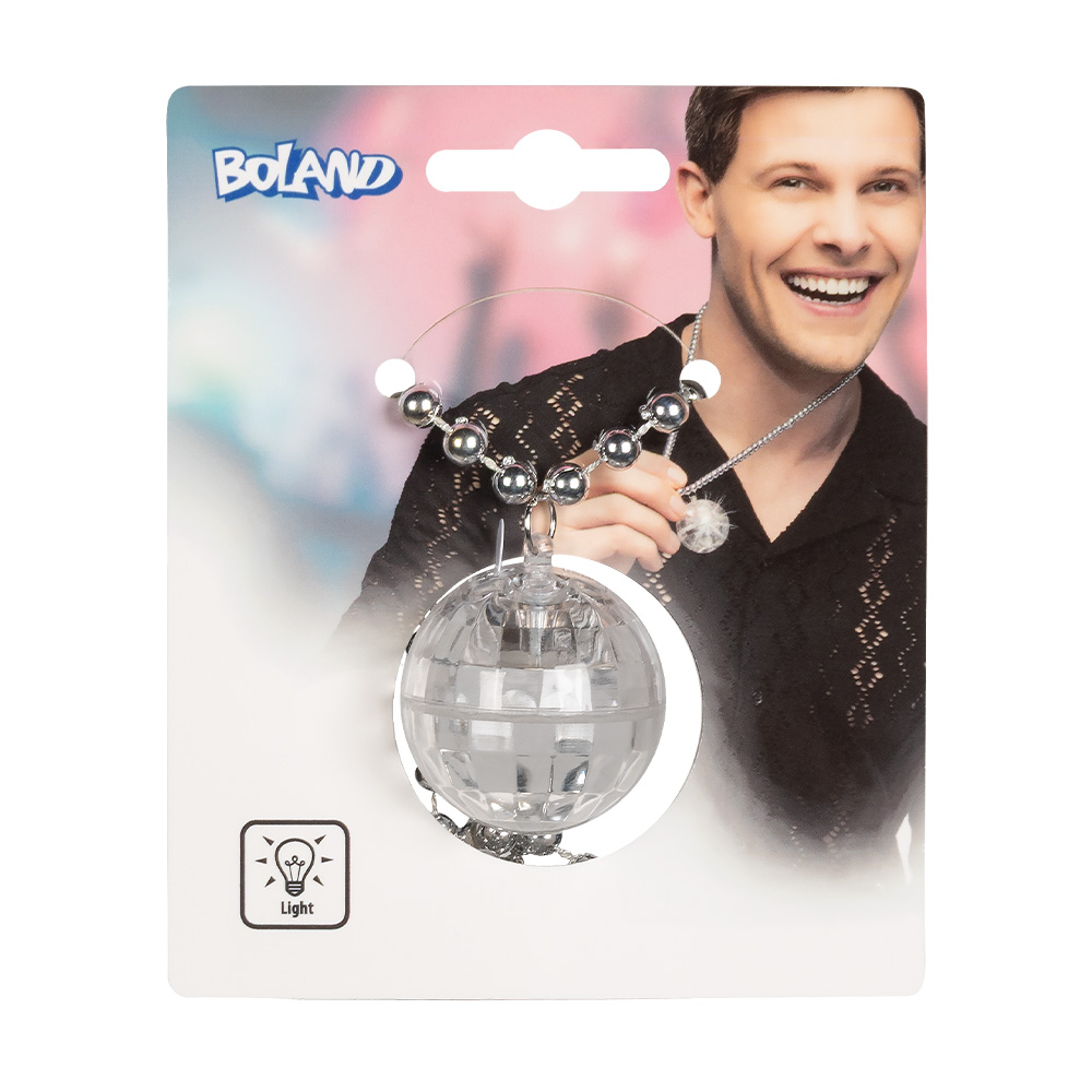 LED ketting discobal - Kralenketting - Zilver - Afbeelding 6