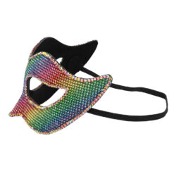 Alternative view of Regenboog masker - Oogmasker met steentjes - Multicolor
