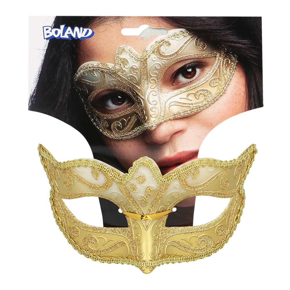 Masker Venice - Oogmasker met lintsluiting - Goud - Afbeelding 3
