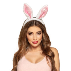 Alternative view of Diadeem konijnenoren - Bunny oortjes - Wit/roze