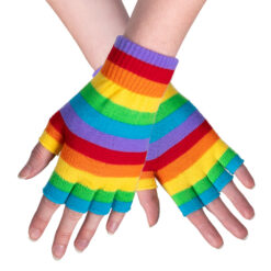 Vingerloze handschoenen - Retro - Regenboog
