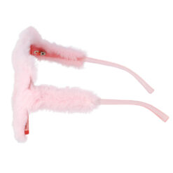 Alternative view of Pluche partybril rechthoekig - Roze