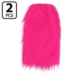 Alternative view of Beenwarmers UV Blacklight - Fluffy 80s Retro Party Beenwarmers - Neon roze