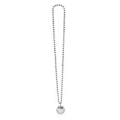 Alternative view of LED ketting discobal - Kralenketting - Zilver