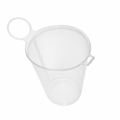 Alternative view of Opvouwbare beker met draaglus 230 ml - Transparant