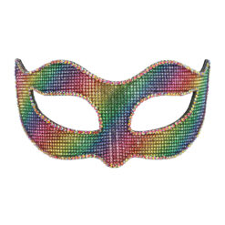 Regenboog masker - Oogmasker met steentjes - Multicolor