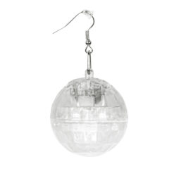 Alternative view of LED oorbellen discobal - Zilver
