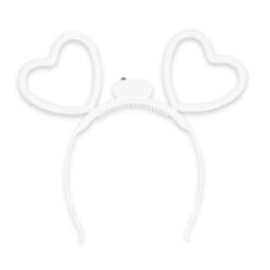 Alternative view of LED diadeem - Hartjes haarband - Wit
