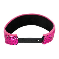 Alternative view of Roze zonneklep met omkeerbare pailletten - Verstelbaar met drukknopsluiting
