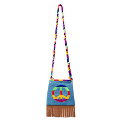 Schoudertasje peace - Festival tasje hippie - Multicolor