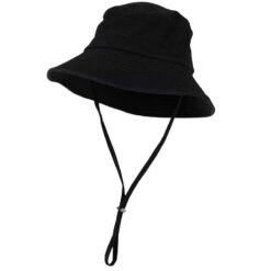 Sarlini bucket hat met verstelbaar koord zwart
