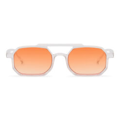 Alternative view of Transparante zonnebril met oranje glazen en uv400 bescherming