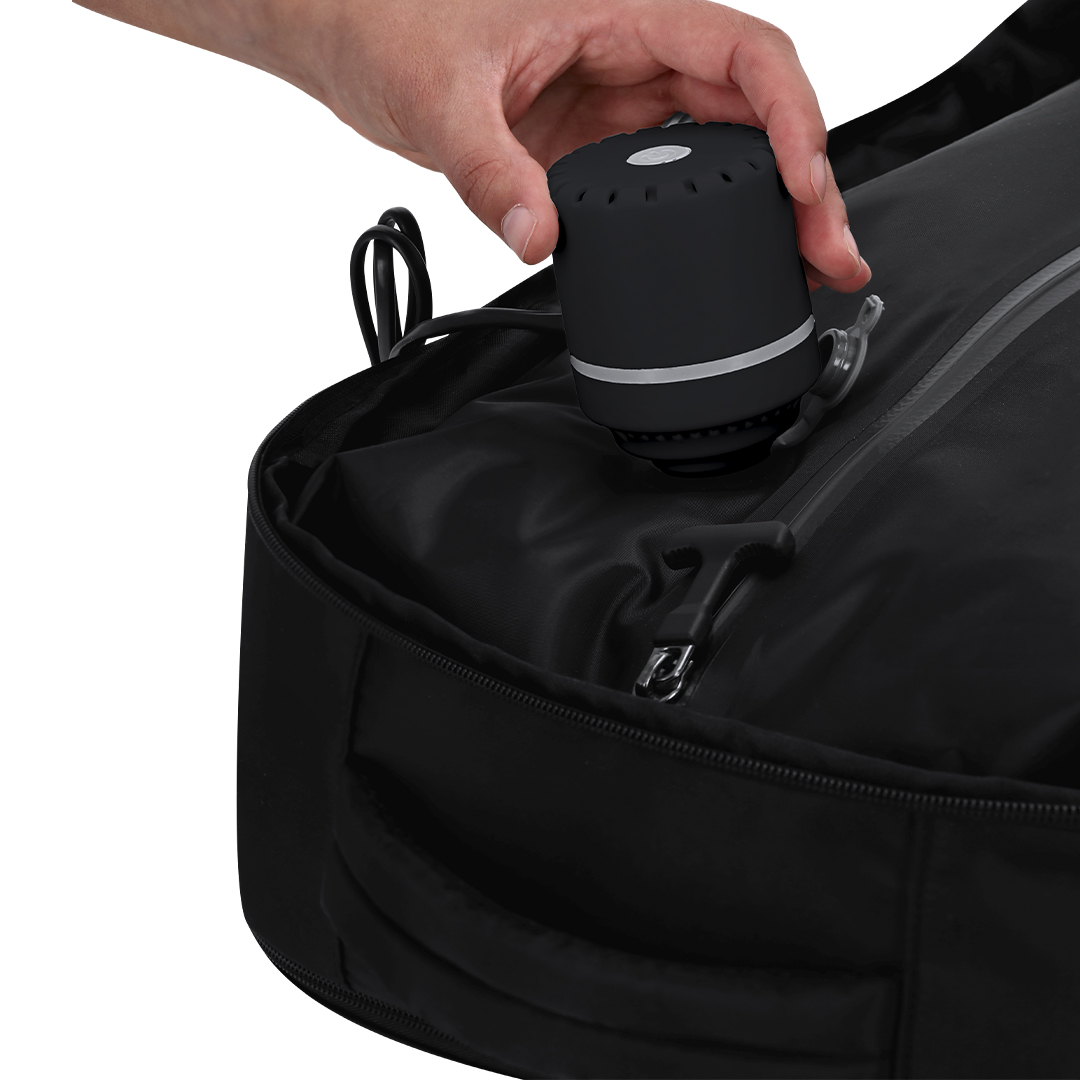 Vacuum rugzak - Voor handbagage vliegtuig - Met pomp - 40x30x20cm - Zwart - Afbeelding 5