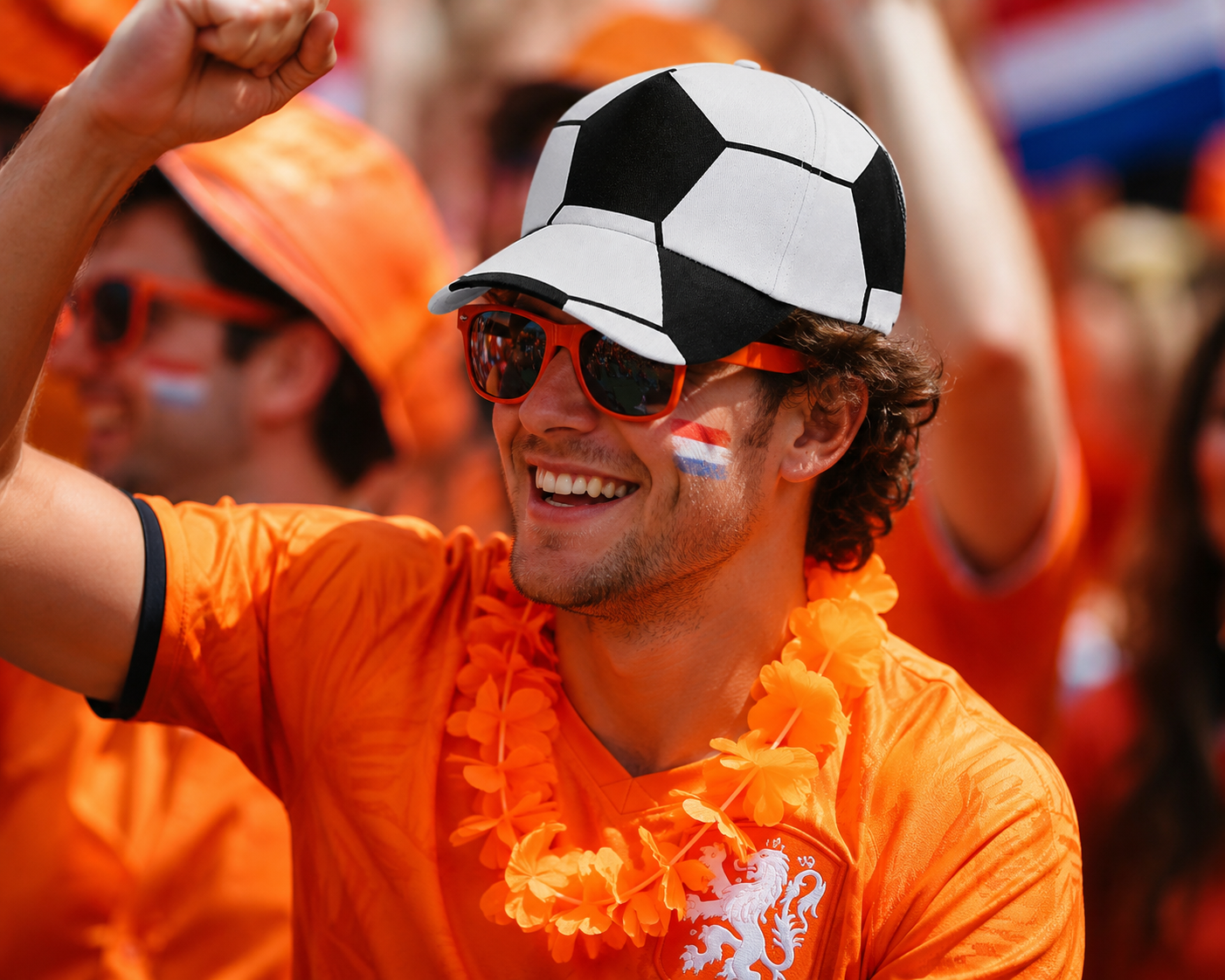 Voetbal pet met voetbaldesign – Supporters Cap - Afbeelding 5