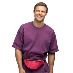 Alternative view of Heuptasje neon roze - Fanny pack met pailletten
