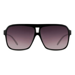 Alternative view of Oversized zonnebril met zwarte gradient glazen en UV400 bescherming