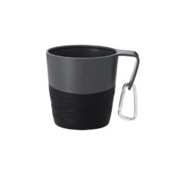 Opvouwbare Mok 340 ml met Karabijnhaak - Zwart