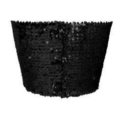 Alternative view of Strapless bandeau top zwart - Festivaltopje met pailletten - Maat M/L