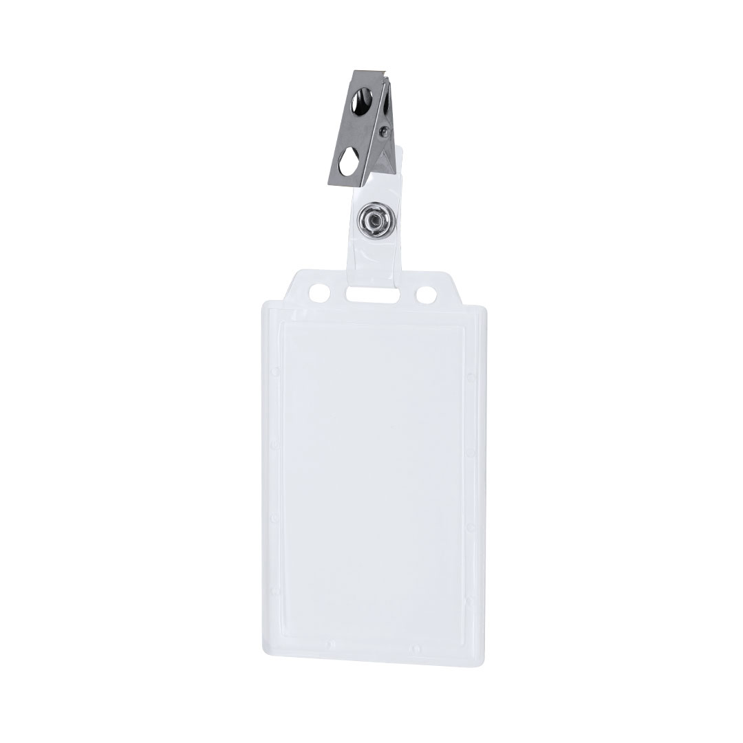 50 stuks - Badgehouder met transparante kaarthouder - Verticaal - 10,1 x 5,7 cm - Afbeelding 2