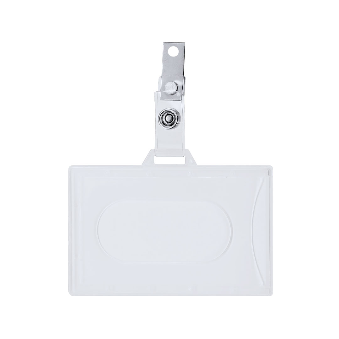 50 stuks - Badgehouder met transparante kaarthouder - Horizontaal - 6,6 x 9,4 cm - Afbeelding 2