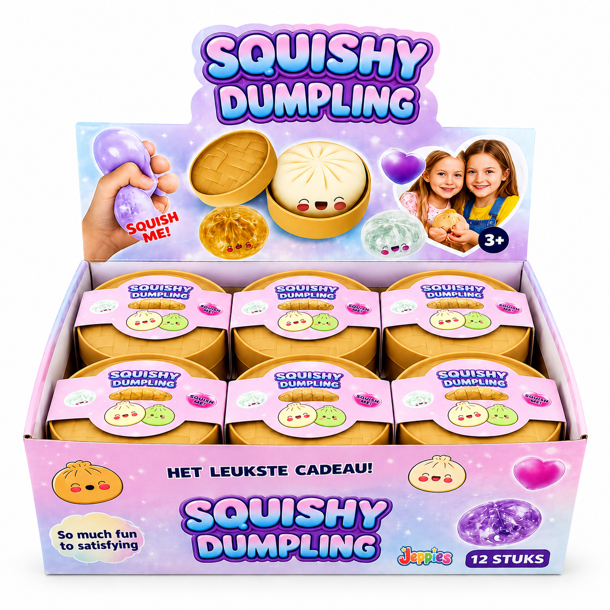 Jeppies® Squishy Dumplings – Rainbow - Afbeelding 3