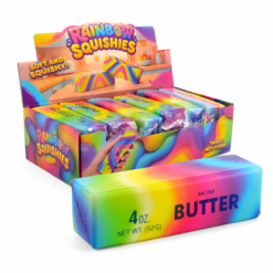 Alternative view of Rainbow Butter Squishy – Zachte Stressbal Fidget Toy – Regenboog Boterblok – Slow Rising