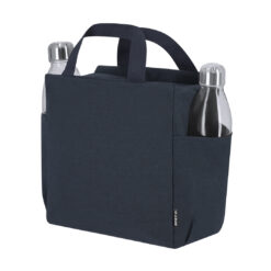 Koeltas RPET polyester met zijvakken - 25 x 25 cm - 8 liter - Donkerblauw