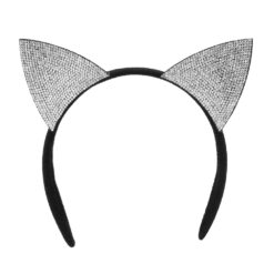 Alternative view of Accessoire set - Kat - Diadeem en choker - Met diamantjes - 2-delig