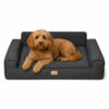 Lizzy & Lola – Hondenbed Snuggy XL – Black - 100 x 65 cm