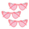 Partybril team bride - Hartjesbril met roze glazen - Met pareltjes - 3 stuks - Afbeelding 4