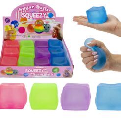 Squishy Cube – Zachte Stressbal Fidget Toy – Slow Rising - Kleuren assortiment