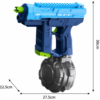 Elektrisch Waterpistool UZI-model Blauw – Automatisch Waterpistool - Afbeelding 6