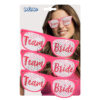 Partybril team bride - Pinhole zonnebril met witte glazen - 3 stuks - Afbeelding 6