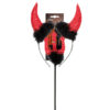 Accessoire set - Duivel - Diadeem en drietand - 2-delig - Rood - Afbeelding 3