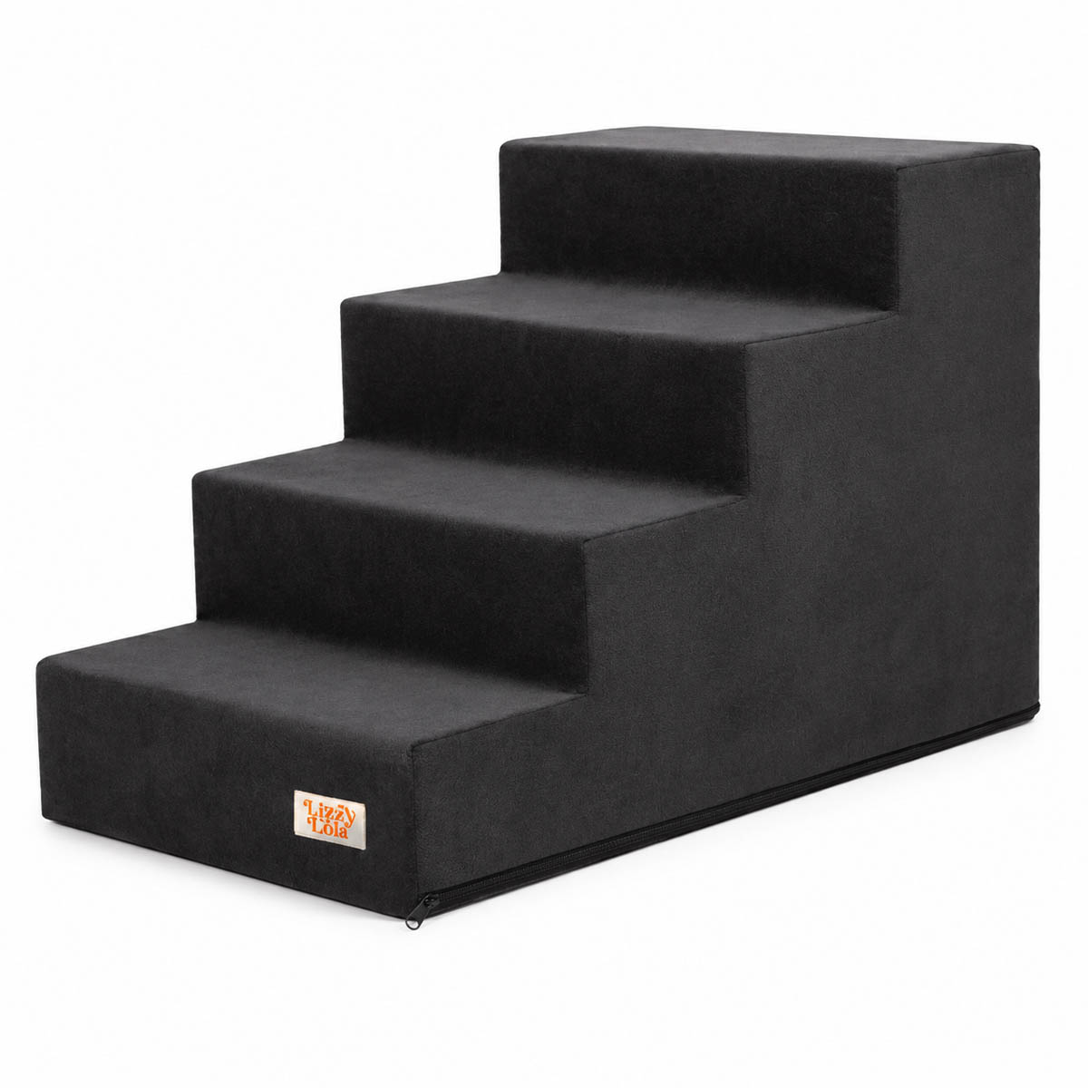 Lizzy & Lola - Hondentrap Stepzy - Black - 40 x 60 cm - Met 4 treden