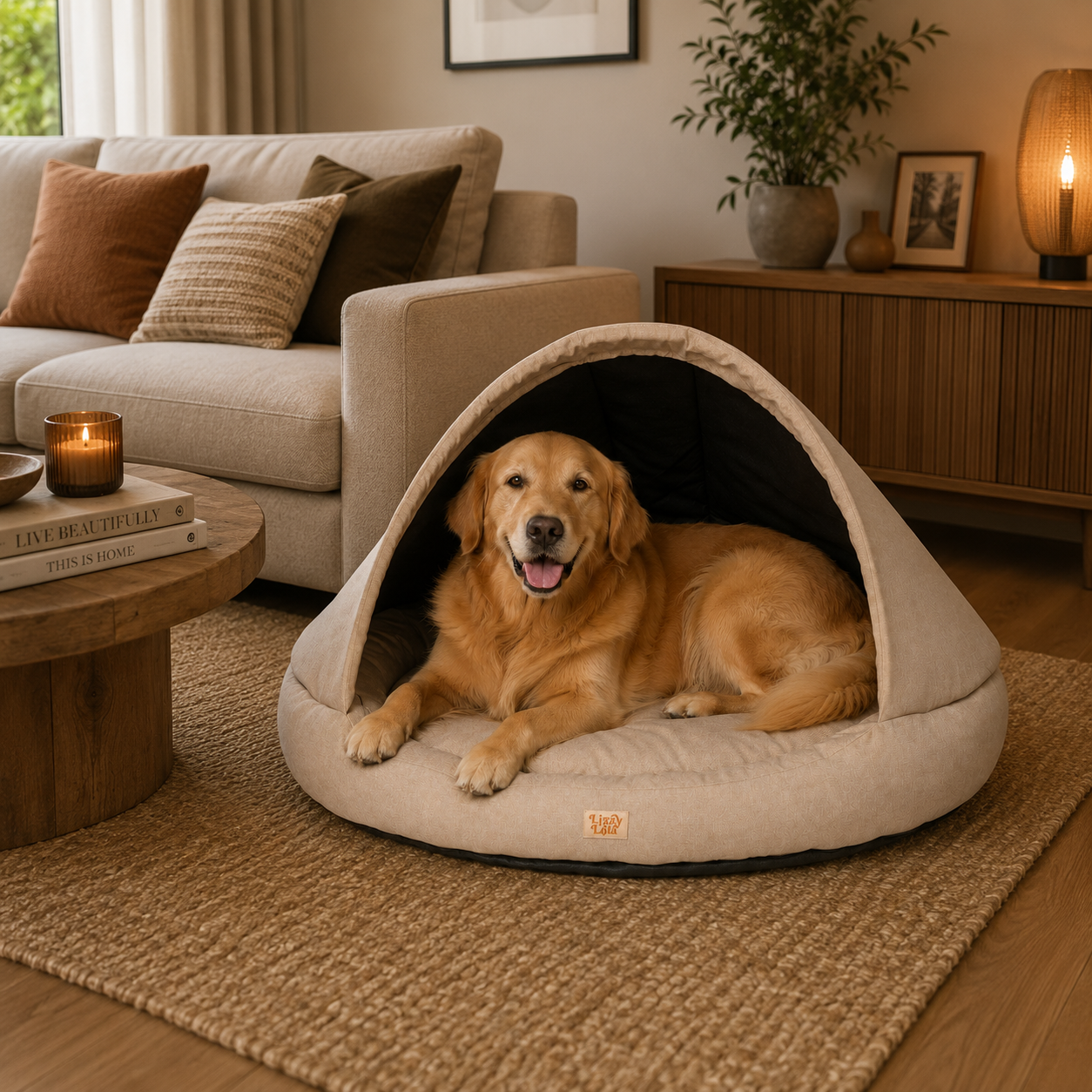 Lizzy & Lola - Hondenmand Cavy XXL - Sand - 100 cm - Afbeelding 8